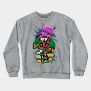 Octopus Hipster Crewneck Sweatshirt